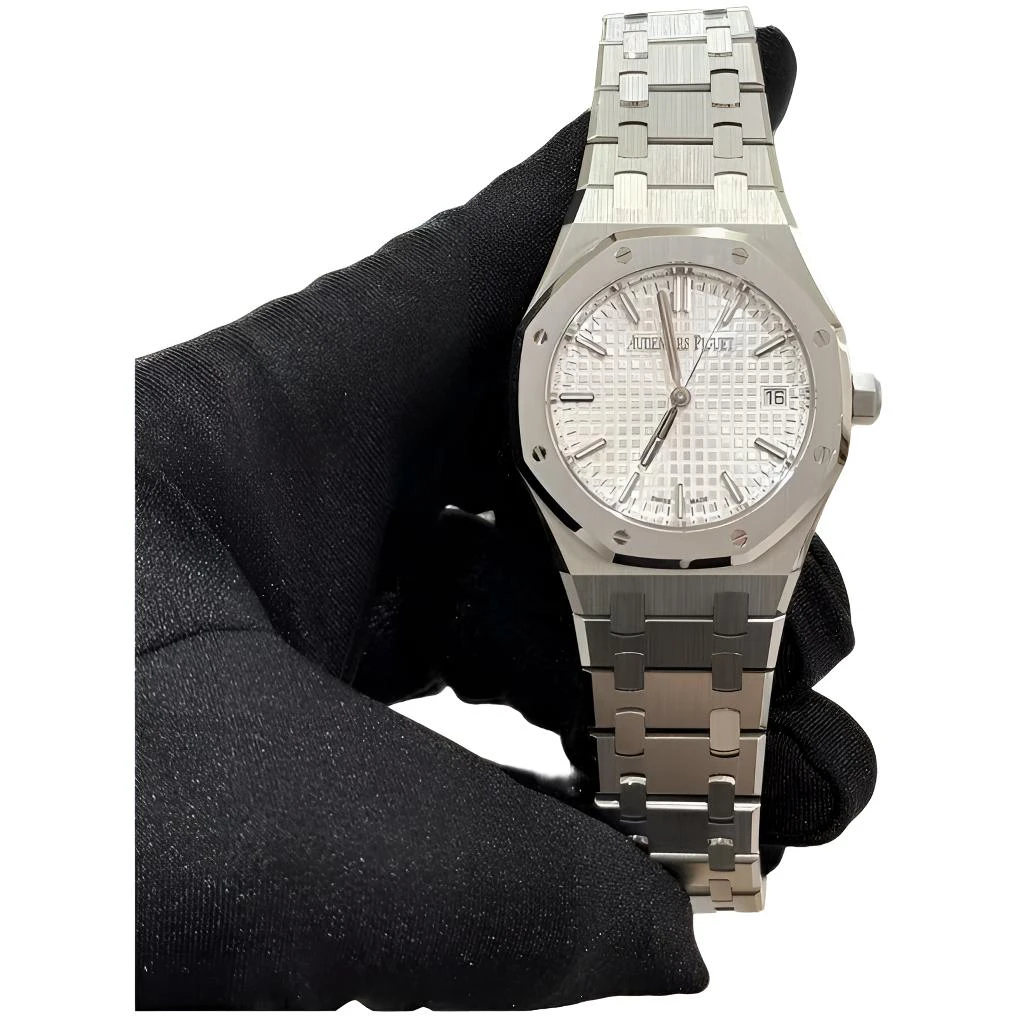 99新 Audemars Piguet/爱彼 爱彼77450st雪山白盘