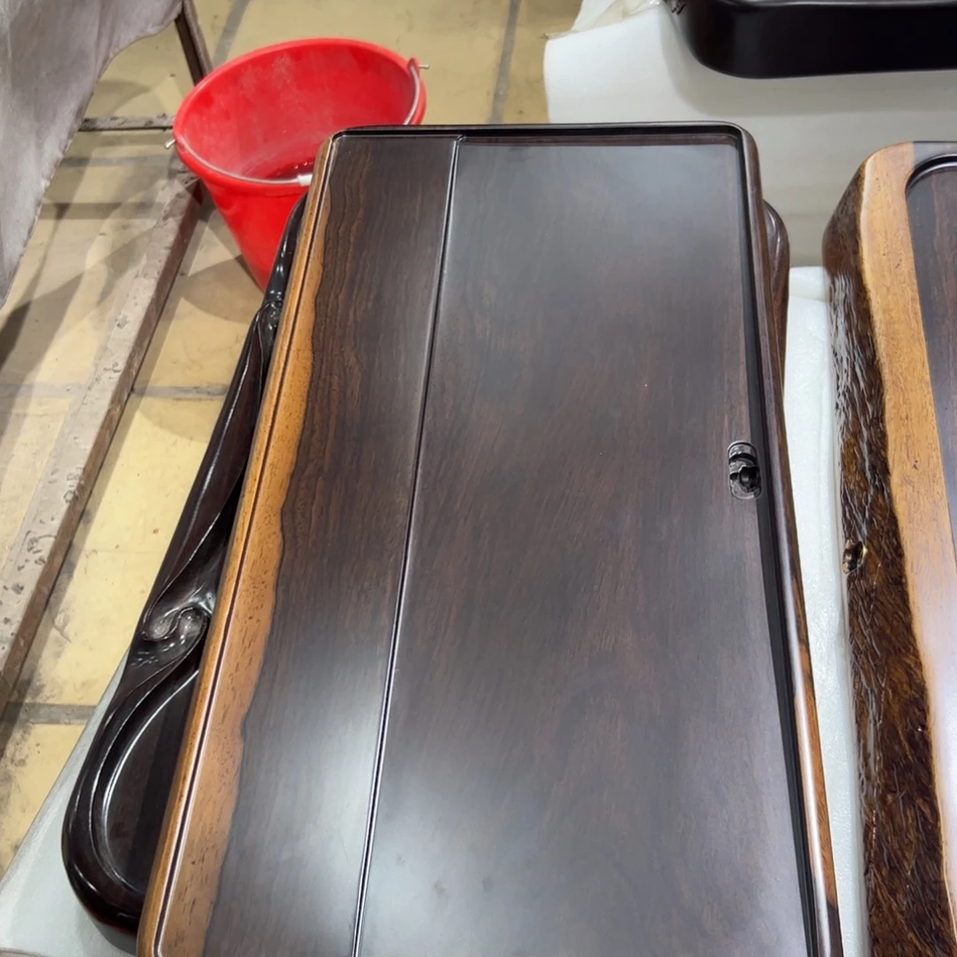 木非洲进口黑檀实木茶盘59x32x3