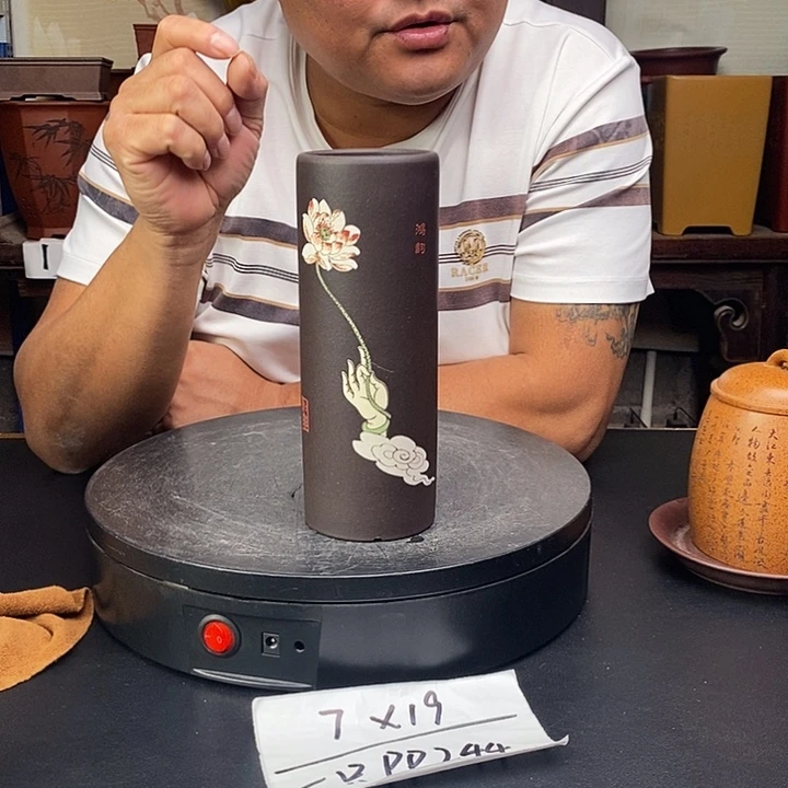 紫砂花盆货号一只PP244
