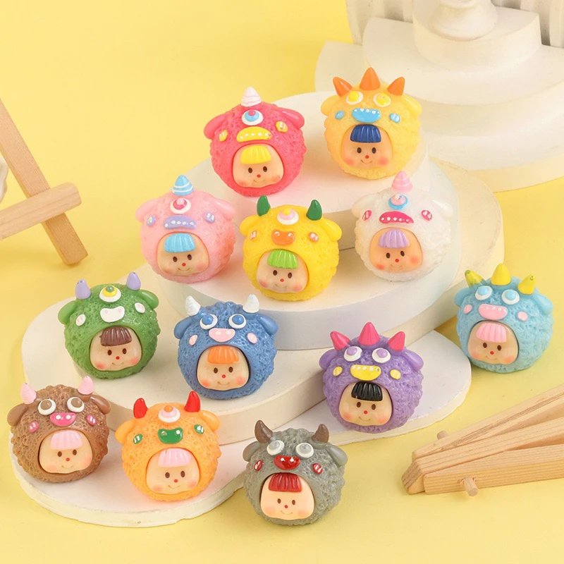 混款树脂大萌粒糖糖饰品小摆件diy