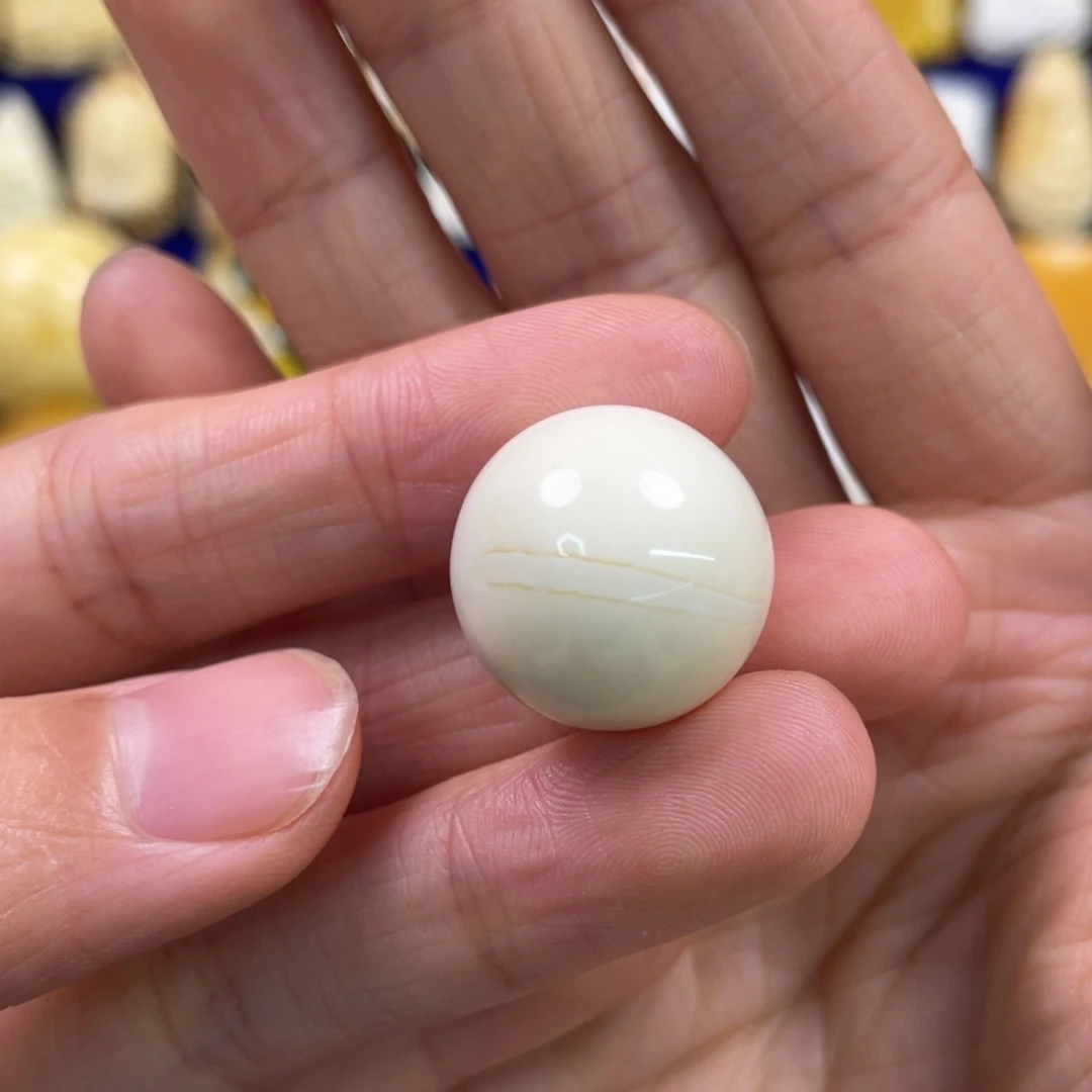 蜜蜡裸石未镶嵌琥珀蜜蜡珠子卡18.5mm