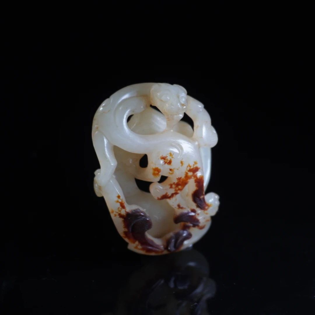 清中晚期和田玉望子成龙佩/HY027024/金玉良缘/槐荫山房