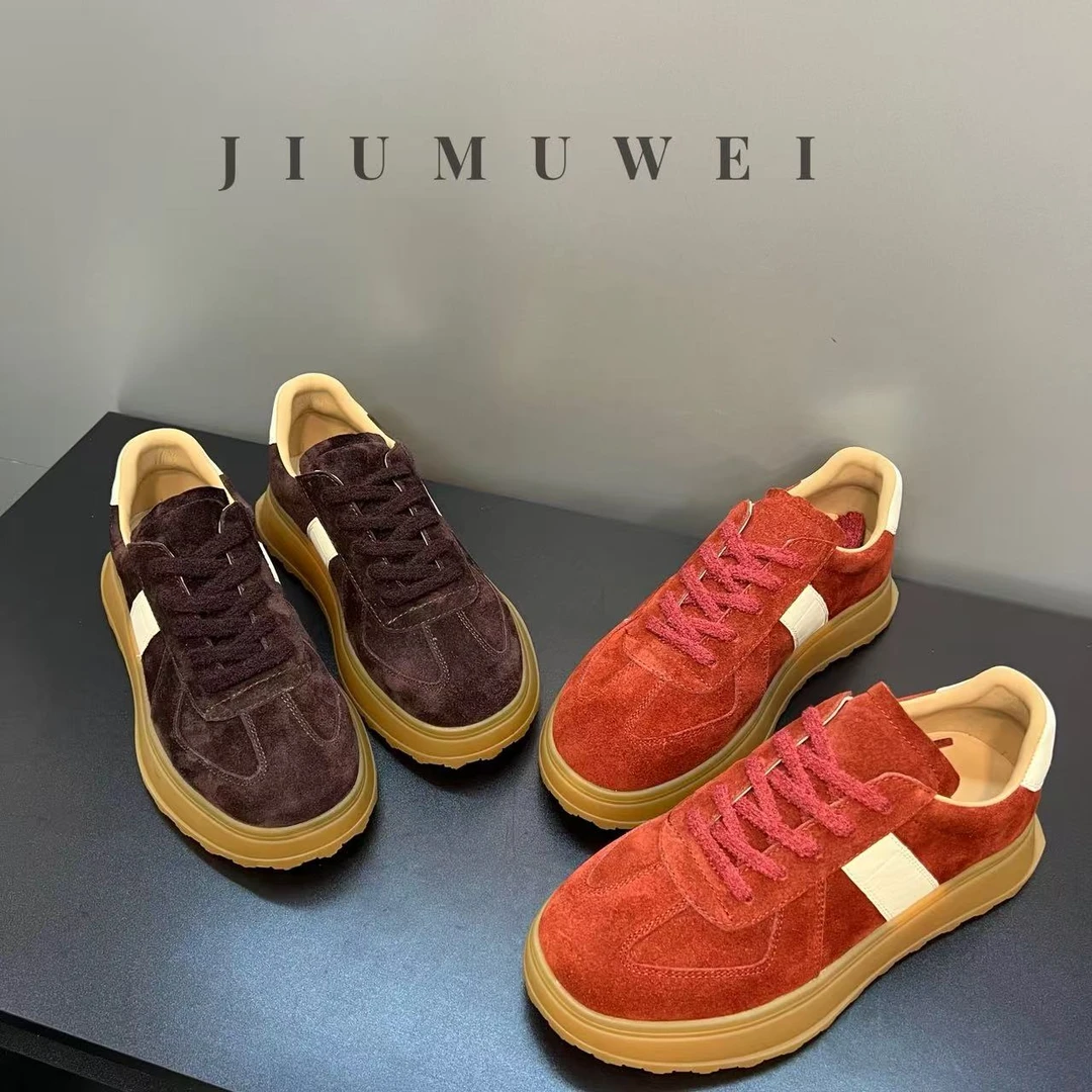 JIUMUWEI  早秋时尚厚底德训休闲鞋  2160  898-25