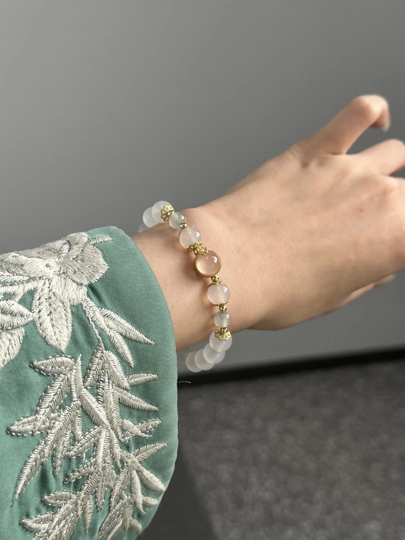 合金石英石手链 合金手链 小清新风时尚百搭款搭配合 不挑手围