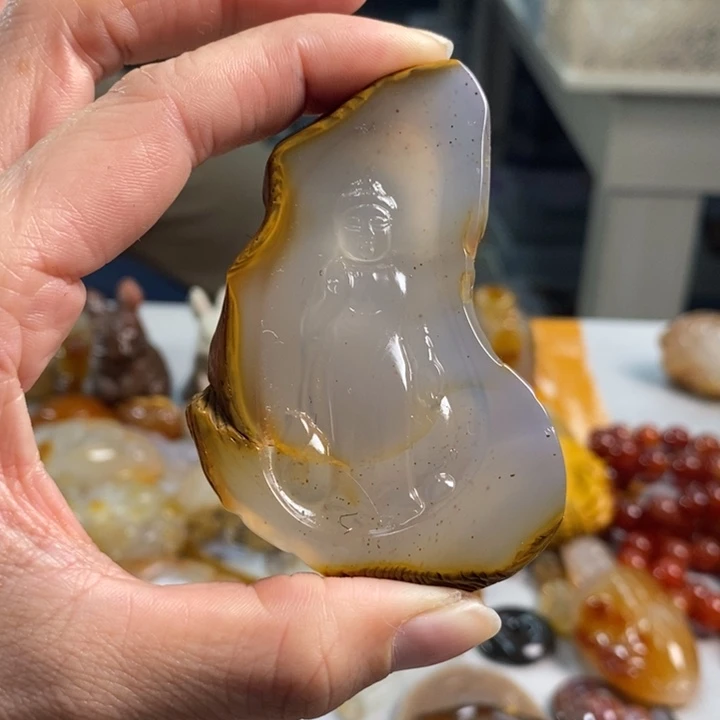 玛瑙/玉髓吊坠(不含链)未镶嵌