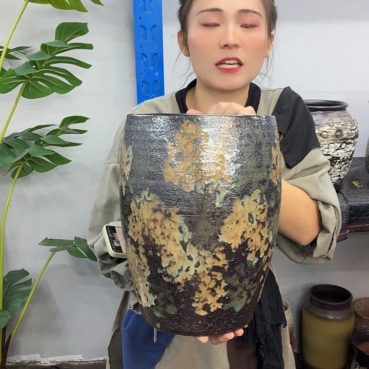 22×33 -粗陶花盆有孔