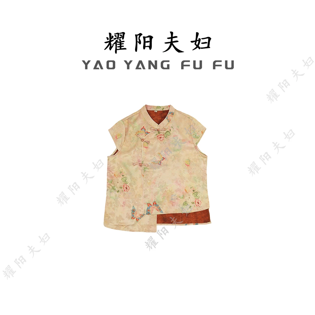 耀阳夫妇【蝶梦】QAC045新中式复古时尚上衣