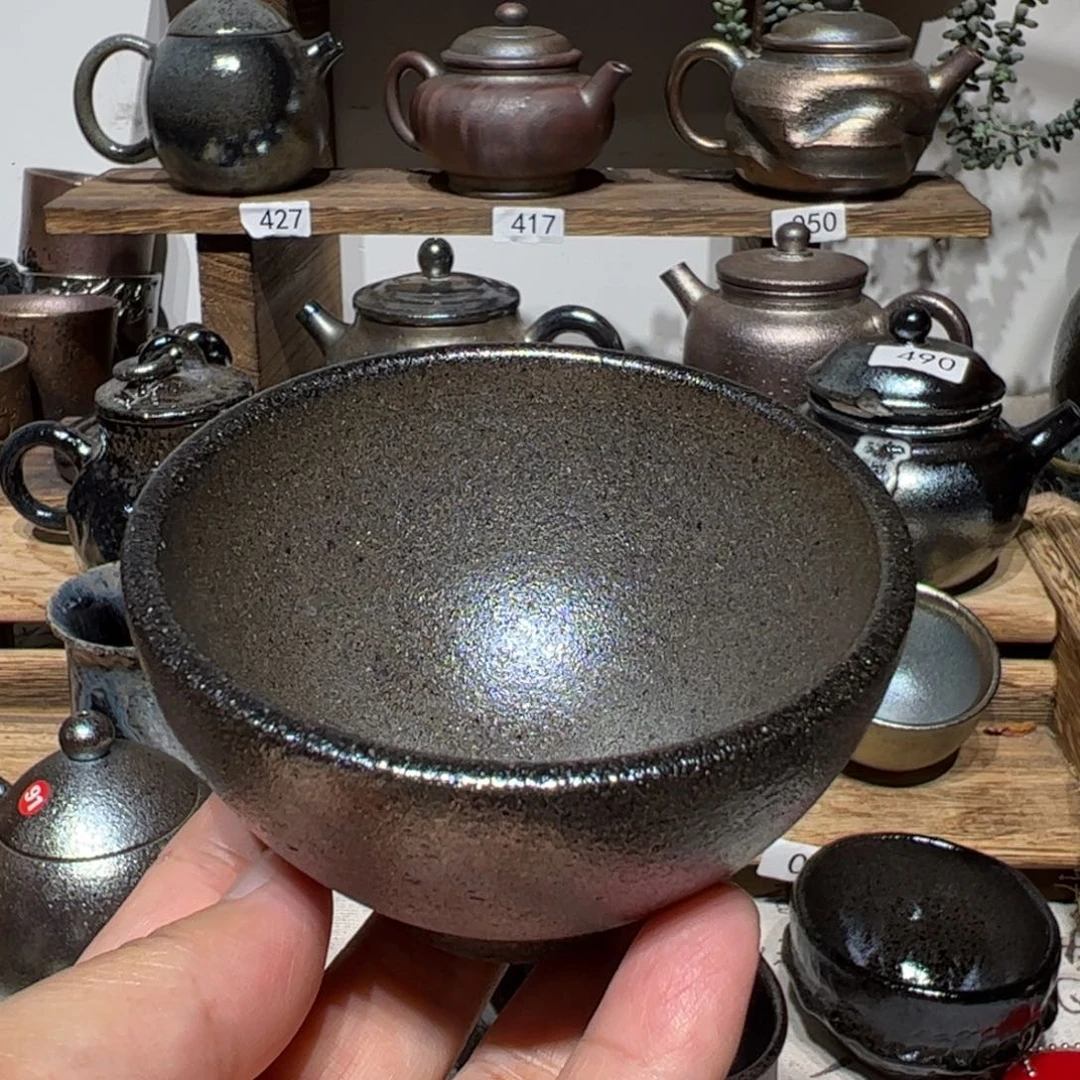 壶建水紫陶紫泥柴烧杯