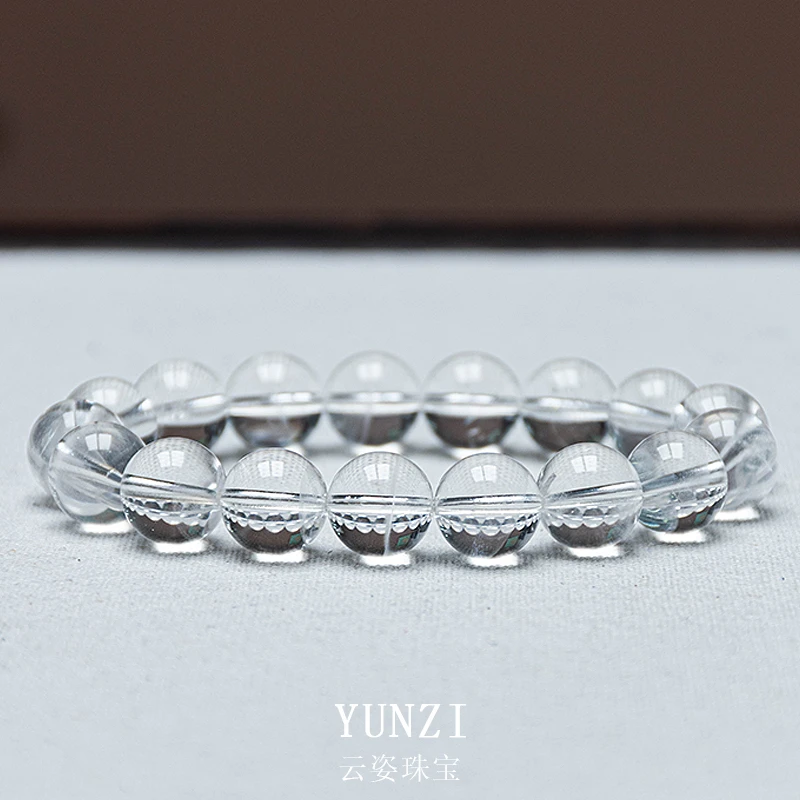 【净化】异象级巴西白幽灵水晶手串 尺寸可选 产品多样性发一