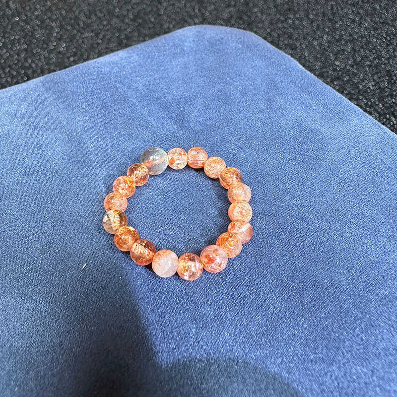 【S102】天然水晶阿鲁沙戒指时尚弹力