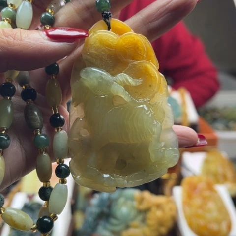 岫玉挂件未镶嵌挂件