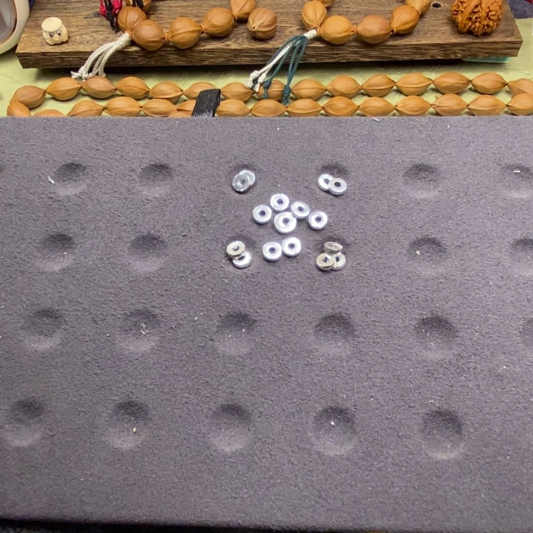 橄榄核手串/手链@****z梅林铁核隔片S 925