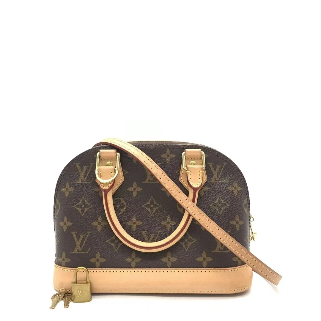 95新 LouisVuitton/路易威登 【安则专属】老花贝壳bb斜挎包
