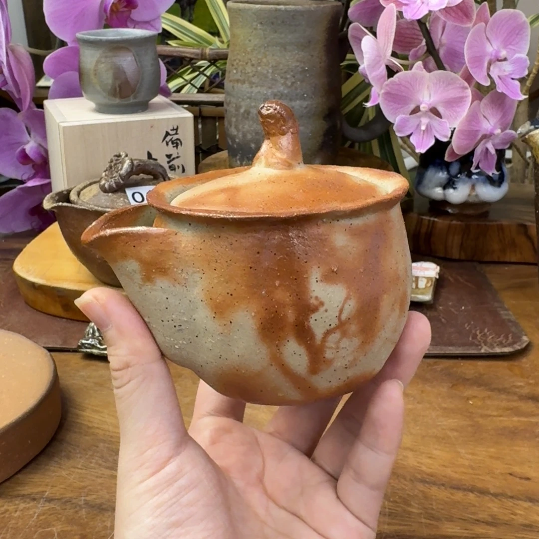 小山真吾备前烧狮子摘手捻宝瓶福利一口价