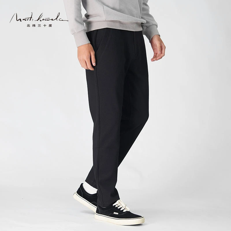 北纬三十度设计师男装反季福利线下款舒适羊毛秋季弹力男士休闲裤