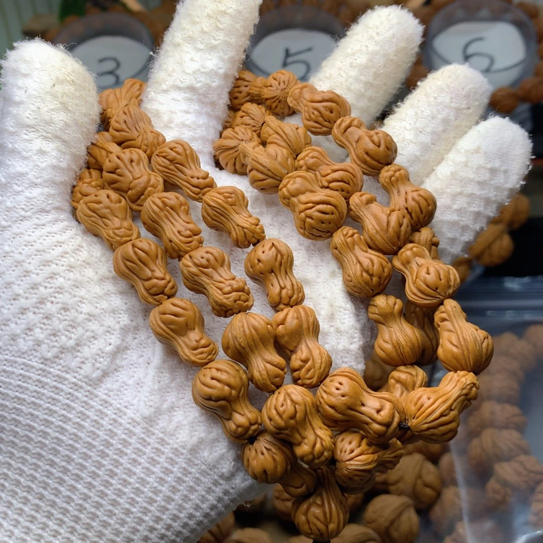 桃核手串小花生脖挂