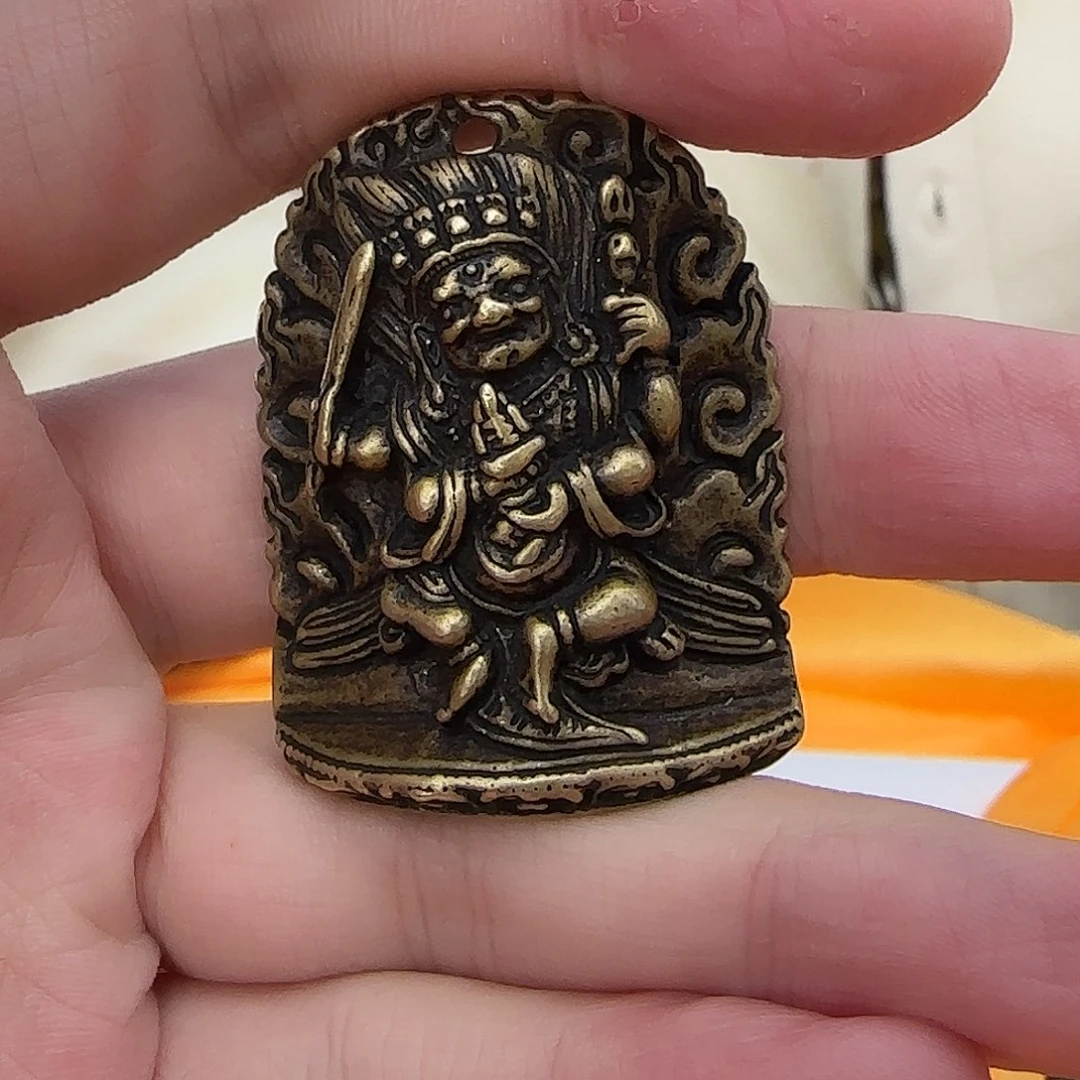 中***儿铜铁合金类玛哈嘎拉吊坠