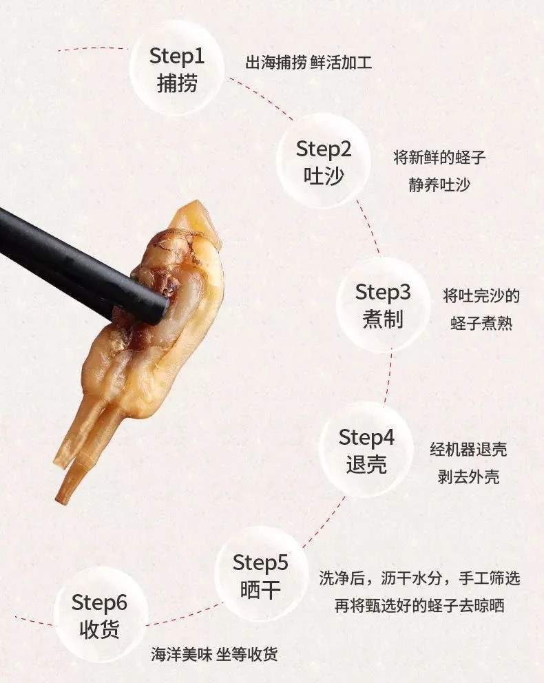 【新店年终大促】蛏干海产品干货福建莆田海鲜无沙无胆500克