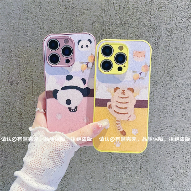 直边皮纹适用苹果16/iphone/华为荣耀/OPPO/VIVO/小米/手机壳爆款