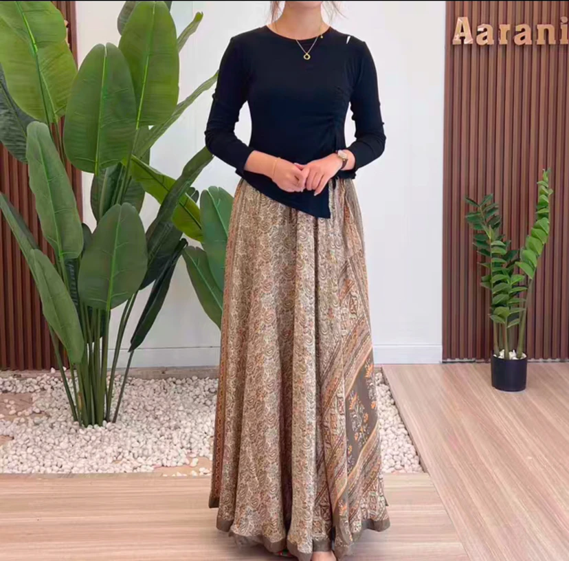 572 肉桂橙 Aarani 尼泊尔高端大摆裙