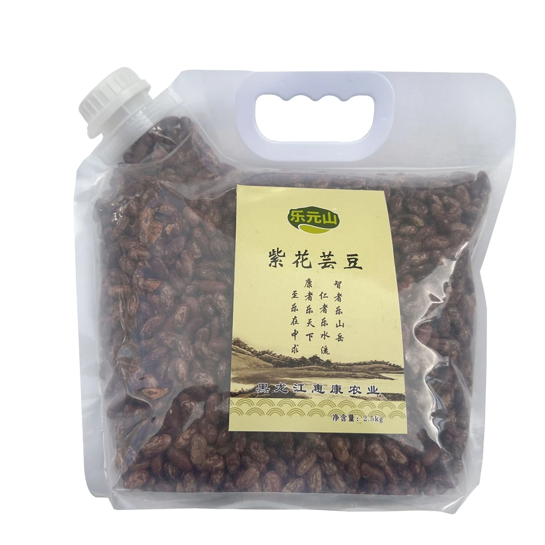 乐元山包邮新紫花芸豆2025年新粮饭豆腰豆花芸豆玉米碴子搭档