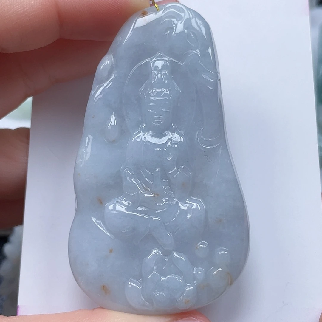 翡翠未镶嵌颈饰普贤