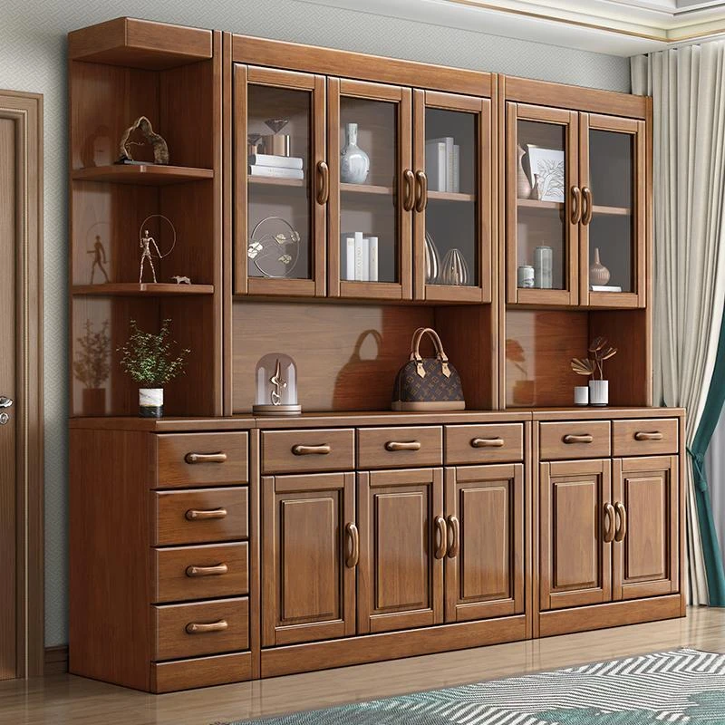 2025款现代实木餐边柜酒柜客厅进门靠墙入户玄关柜鞋柜门厅柜家具