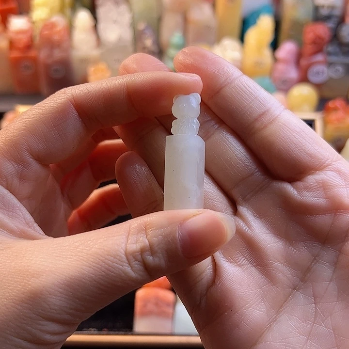 老挝石印石我***哦手工定制1厘米，包刻