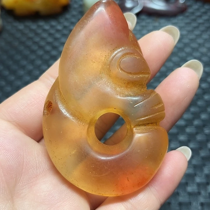 滴血莲花菩提把件摆件