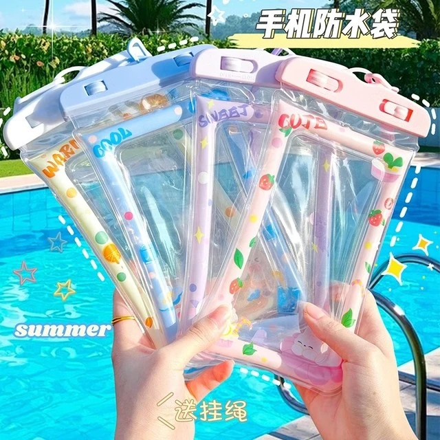 手机防水袋可触屏游泳气囊漂流水上乐园泼水潜水专用袋防水手机套