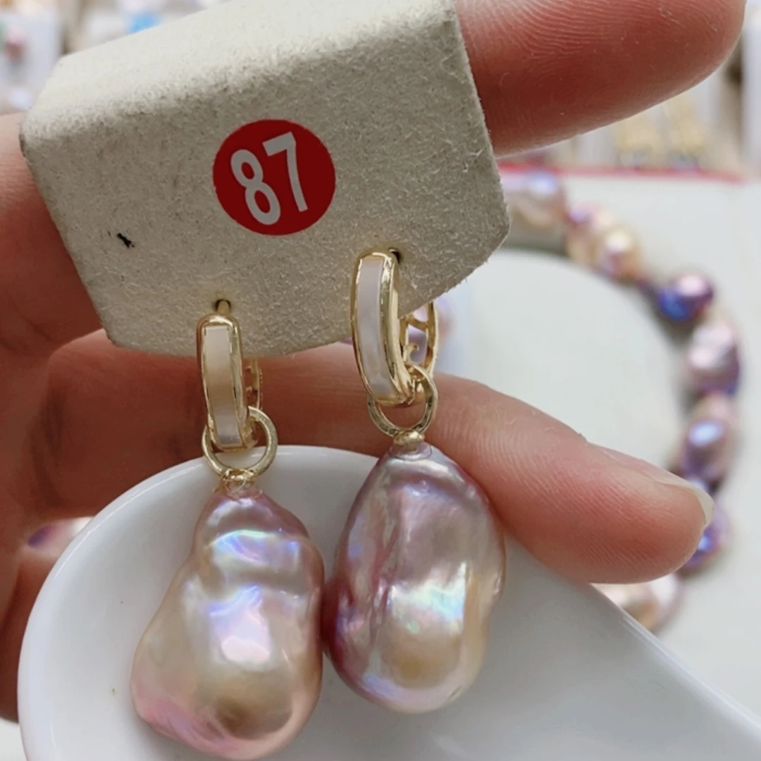 【闪购商品】淡水珍珠耳饰银S925镶嵌