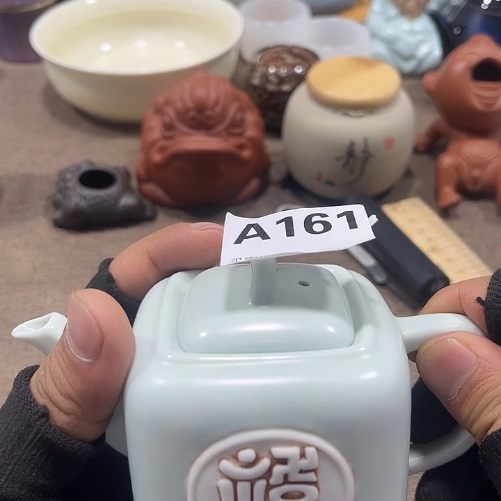 瓷片茶摆件工艺品摆件666