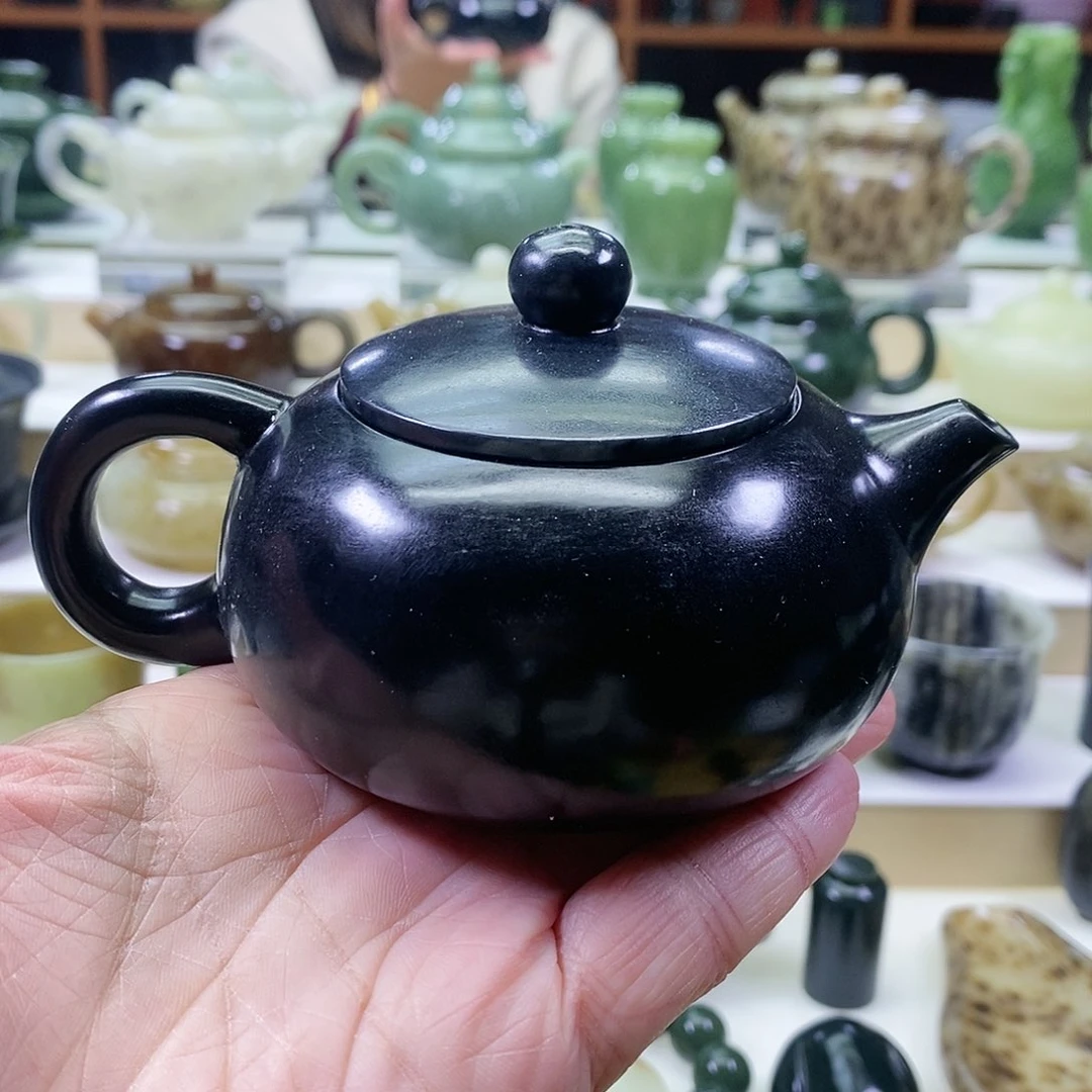 和田玉茶壶未镶嵌180ml