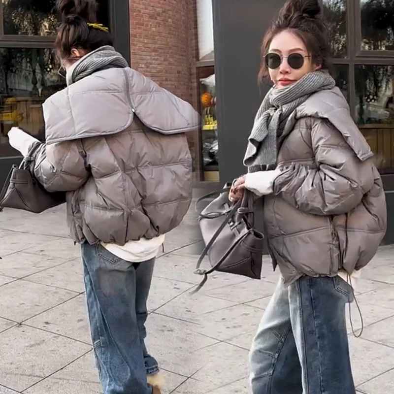 2025秋季新款时尚显瘦气质网红高档洋气女高级百搭宽松大码棉服潮