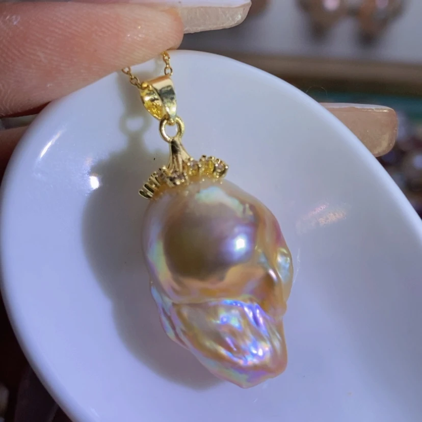 【闪购商品】淡水珍珠天然珍珠（微瑕）合金