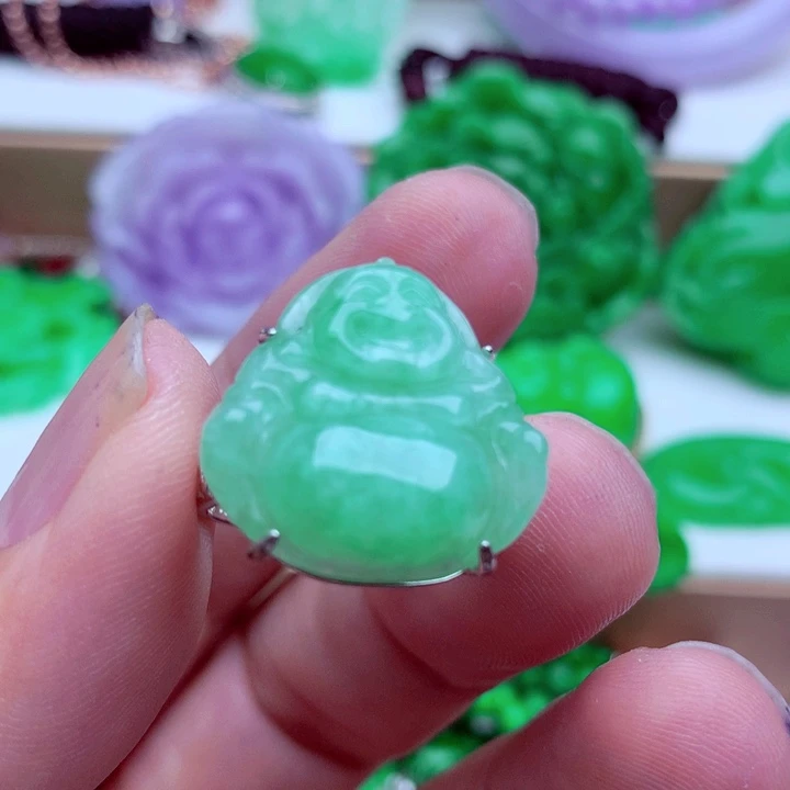 翡翠未镶嵌吊坠(不含链)