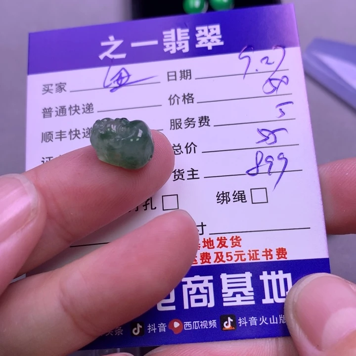 颈饰未镶嵌翡翠纽****姐