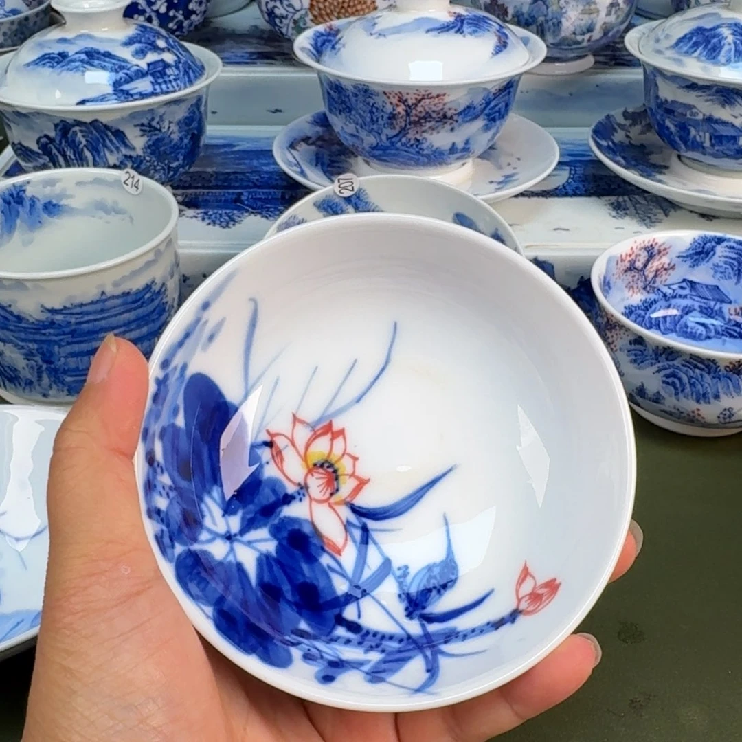 景德镇纯手绘茶具圆圆227