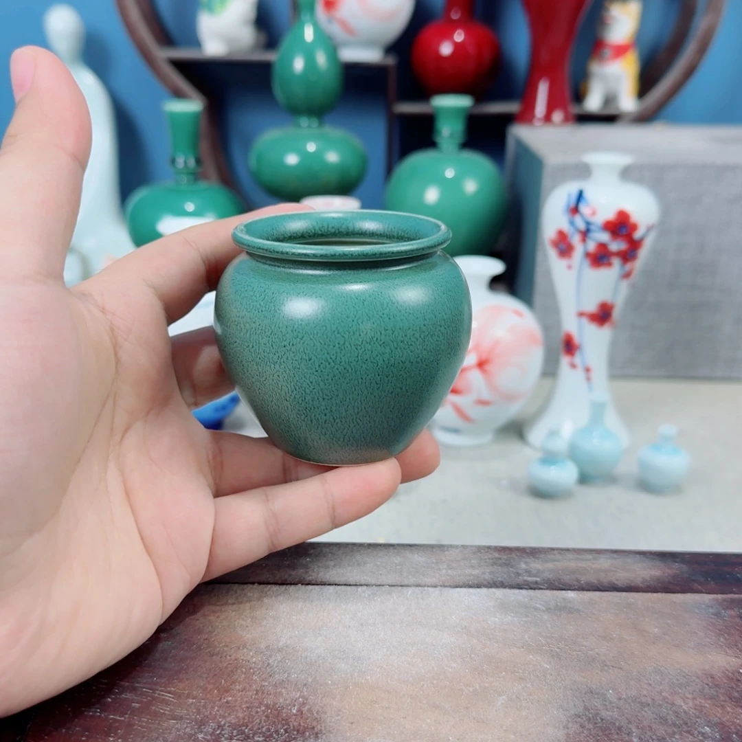 陶瓷手工小花器摆件