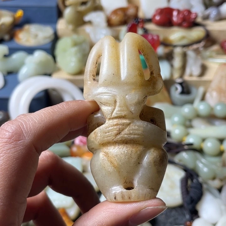 和田玉未镶嵌吊坠(不含链)