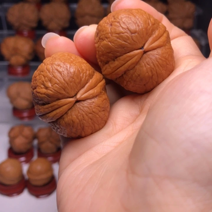 文玩核桃吊坠5仙鹤顶元宝