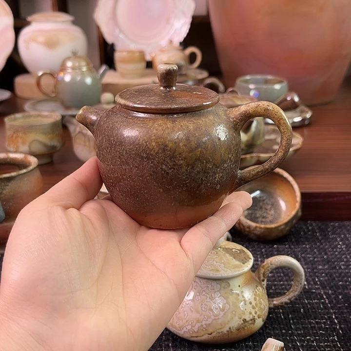 柴烧微瑕精品茶壶