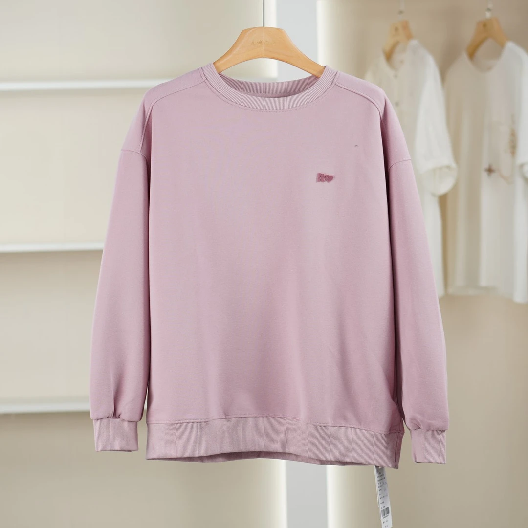 麦迪尚品【夕Y】5090926 纯色休闲宽松卫衣春秋女装商场专柜撤柜