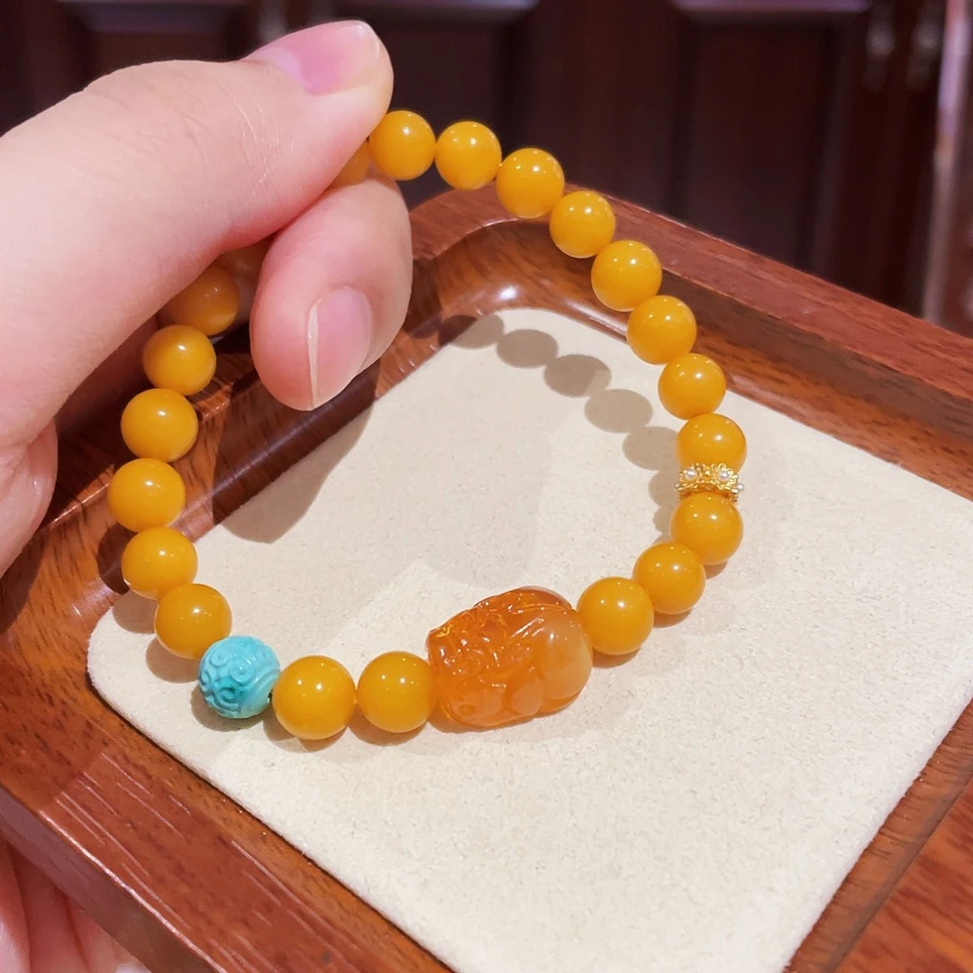 蜜蜡手链未镶嵌手串