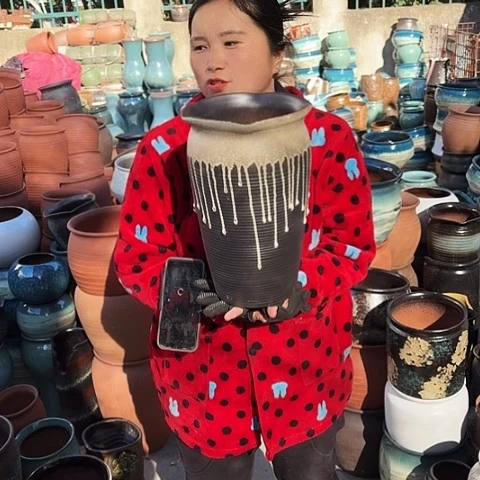 口20高33一个盆子。