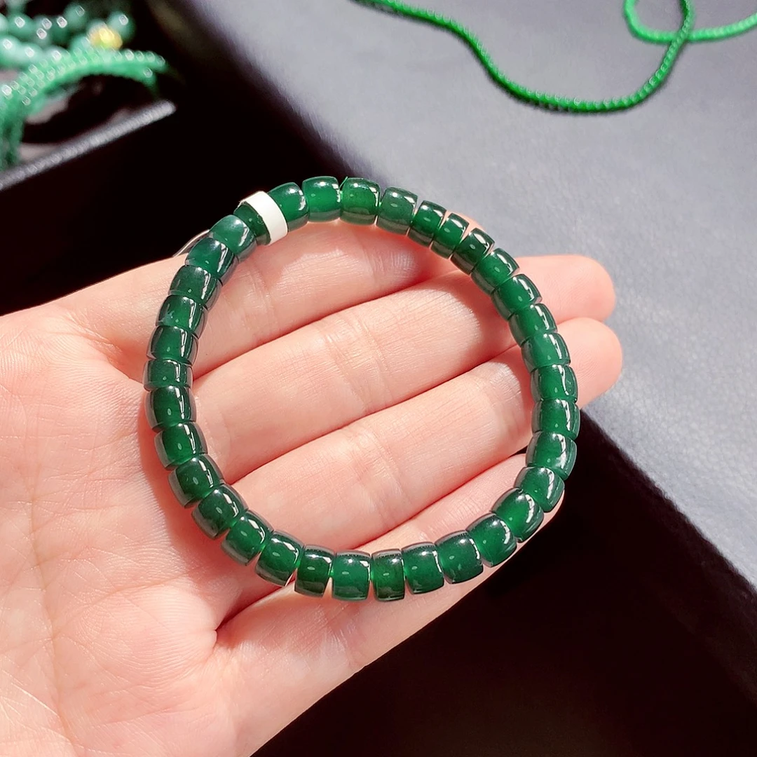 翡翠未镶嵌毛衣链