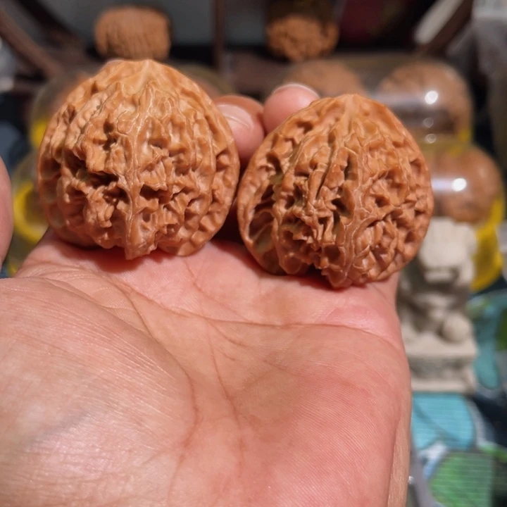 灰***机把件文玩核桃苹果园