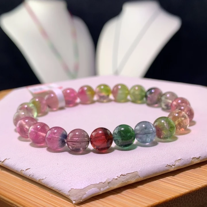 双色碧玺手链未镶嵌