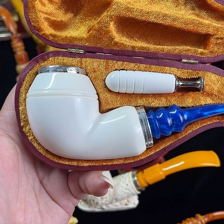 海泡石烟斗大号空腔牛头