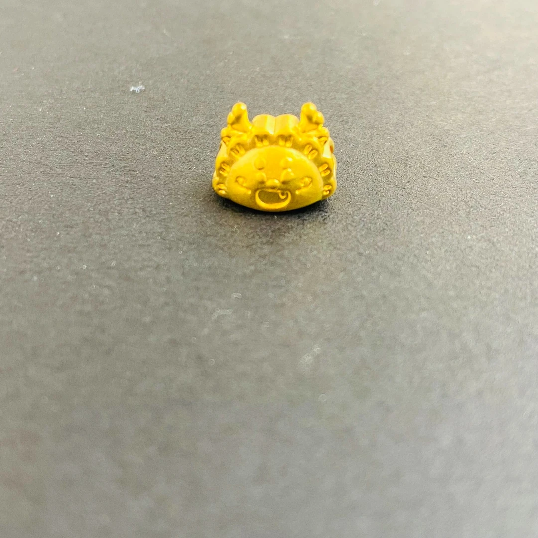 足金999黄金饺子龙diy编绳款DP0130